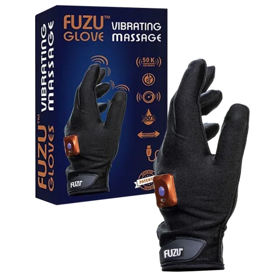 Виброперчатка Fuzu для массажа